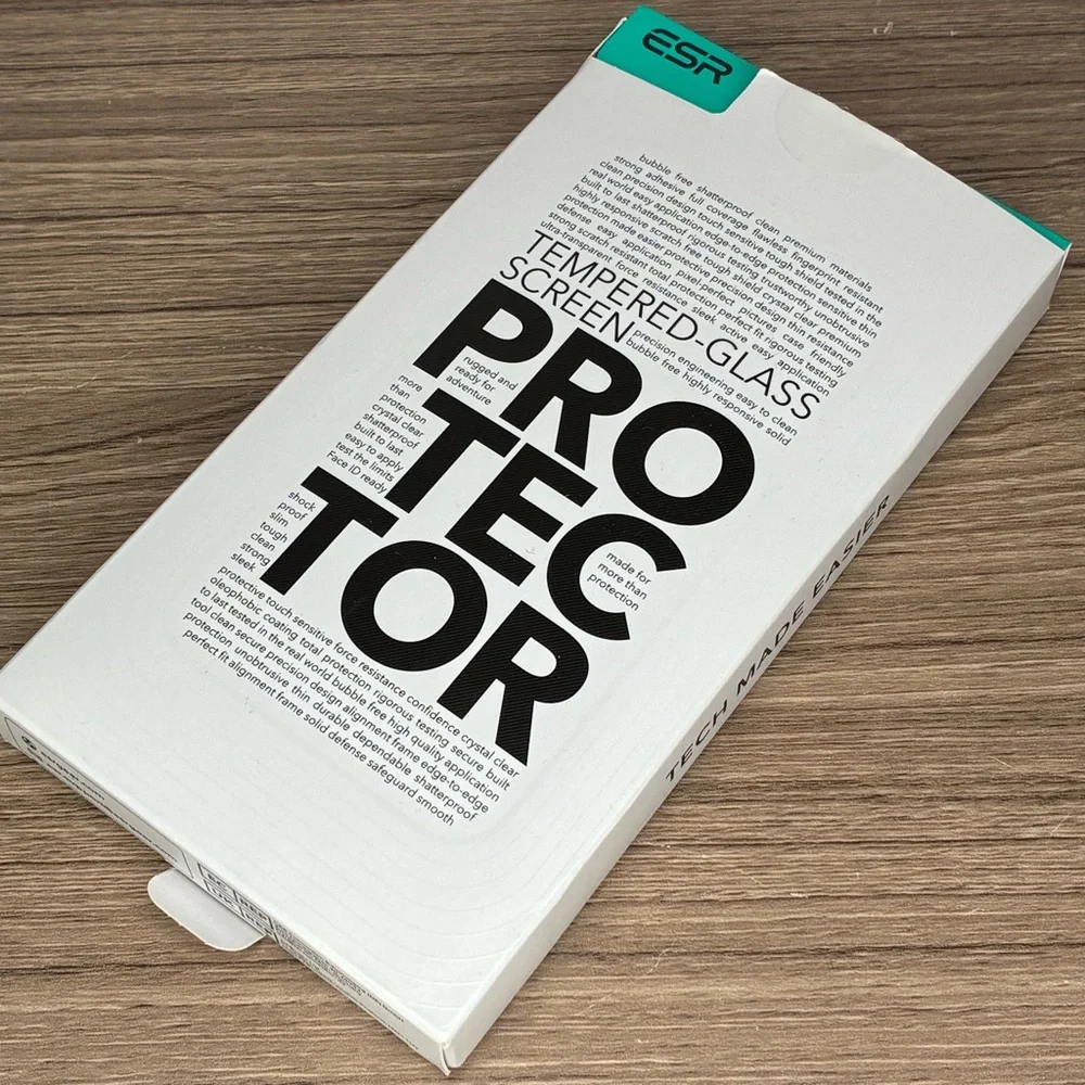 🐼 3/$25 NWT ESR iPhone 14 Pro Tempered Glass Screen Protector SEE DESCRIPTION